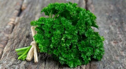 parsley for the treatment of prostatitis